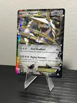 Pokemon Aggron EX 180 HP Holo Rare 94/160 XY Primal Clash Card - Image 2