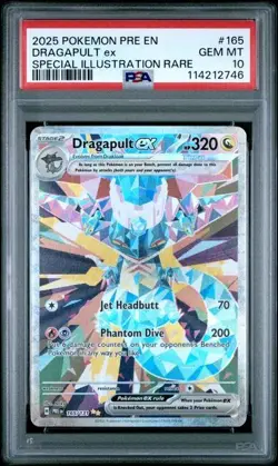 Pokemon 2025 Dragapult ex 165/131 SIR Prismatic Evolutions GEM MINT PSA 10 - Image 1