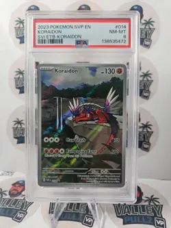 Pokemon TCG Koraidon #014 Scarlet & Violet Promo Holo Card PSA 8 - Image 1