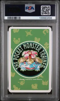 1996 POKEMON GREEN VERSION PLAYING CARDS 3 OF CLUBS #066 MACHOP PSA 9 - Image 2