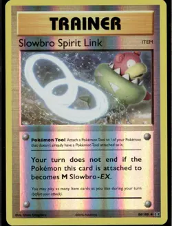 Slowbro Spirit Link Uncommon XY Evolutions 86/108 Tool Reverse Holo Pokemon Card - Image 1
