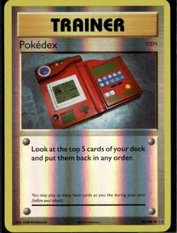 Pokedex Uncommon XY Evolutions 82/108 Item Reverse Holo Pokemon Card - Image 1