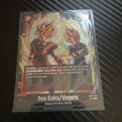 Son Goku/Vegeta Foil FB03-002 20000 HP Card Stock Dragon Ball Super Card Game - Image 1