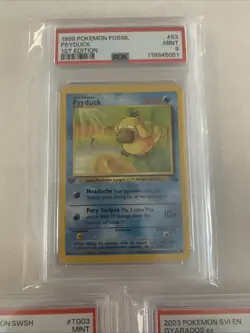 Pokemon Card Vintage Modern PSA Graded 1st Edition Psyduck, Kingdra, Gyarados - Image 4