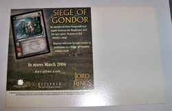 Lord of the Rings CCG TCG card 2004 PostCard SDCC Comic Con - Eowyn - - Image 2