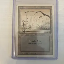 Swamp (B) (LP) Unlimited Edition 2ED Magic MTG - Image 1