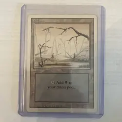 Swamp (B) (LP) Unlimited Edition 2ED Magic MTG - Image 3