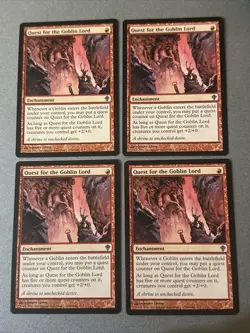 Quest For The Goblin Lord X1 Worldwake Ex Cond See Pics Front Back - Image 1