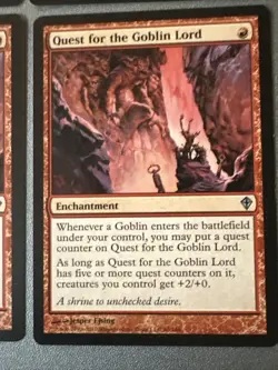 Quest For The Goblin Lord X1 Worldwake Ex Cond See Pics Front Back - Image 2