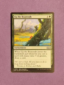 Up the Beanstalk - WOE 0195 - Regular Finish - Near Mint - Enchantment - MTG - Image 1