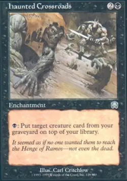 1x Haunted Crossroads Heavy Play MTG Magic - Kid Icarus - - Image 1
