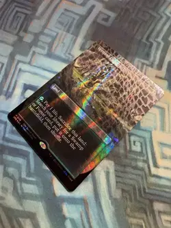 MTG Borderless Dragonscale Foil Verdant Catacombs Special Guests - Tiny Indent - Image 2