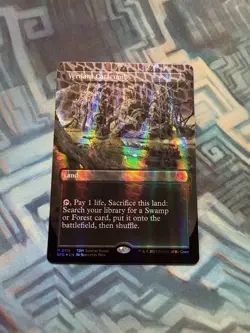 MTG Borderless Dragonscale Foil Verdant Catacombs Special Guests - Tiny Indent - Image 3