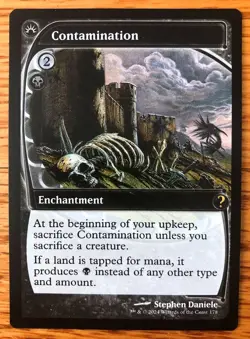 MTG Contamination NM - Future Sight Frame - Mystery Booster 2, English - Image 1