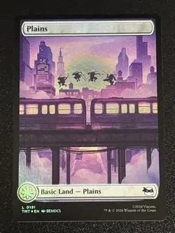 MTG Teenage Mutant Ninja Turtles Plains Full Art Foil 0191 NM - Image 1