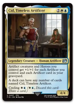 Cid, Timeless Artificer (0407) #407 (NM) Final Fantasy FIN Magic MTG - Image 1