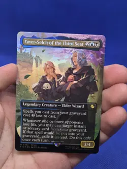 MTG Commander Final Fantasy Emet-Selch of the Third Seat 0473 Borderless Chocobo - Image 2