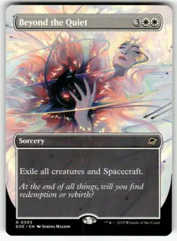 MTG - Beyond the Quiet (Borderless) - Edge of Eternities (NM) - Image 1