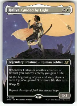 MTG - Haliya, Guided by Light (Borderless) - Edge of Eternities (NM) - Image 1