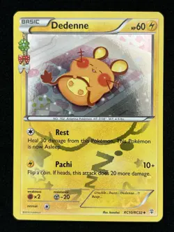 Pokemon TCG Dedenne RC10/RC32 Holo Foil Generations - Image 1