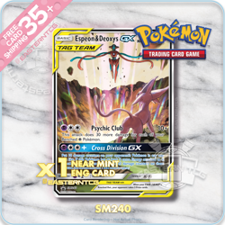 SINGLES Espeon & Deoxys GX - SM240 - SM Promos - Pokemon Cards TCG – NM - Image 1