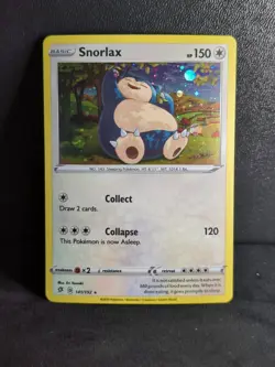 SNORLAX REBEL CLASH SET RARE HOLO-FOIL POKEMON CARD 141/192 - Image 1