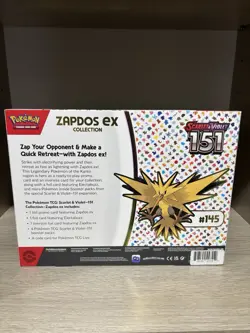 Pokemon TCG Scarlet & Violet 151 Zapdos Ex Collection BRAND NEW SEALED Pokemon - Image 2