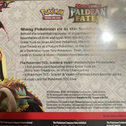 Pokemon Scarlet & Violet Paldean Fates Tin Shiny Charizard ex SEALED - Image 3