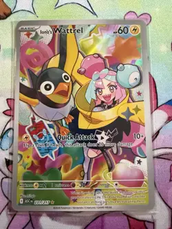 Pokemon TCG Iono’s Wattrel 231/217 Illustration Rare Ascended Heroes English NM - Image 1