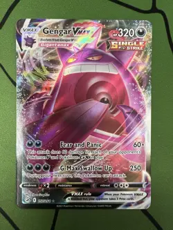 Pokemon TGC - 2021 Gengar VMAX 157/264 - Fusion Strike - Ultra Rare - NM - Image 1