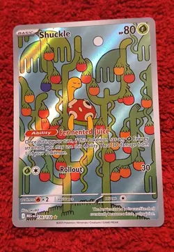 Pokemon Shuckle #136/132 English Mega Evolution Illustration Rare - Image 1
