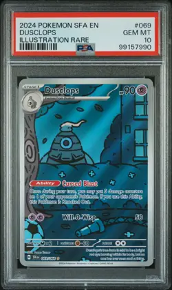 2024 Pokemon Dusclops 069/064 SV Shrouded Fable Illustration Rare Holo PSA 10 - Image 1
