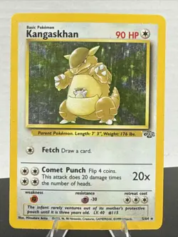 Pokemon TCG Kangaskhan Jungle 5/64 Holo Unlimited Holo Rare - Image 1