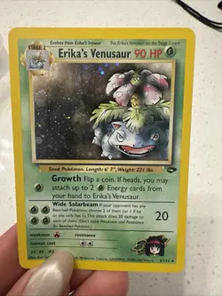 Pokemon TCG Erika's Venusaur Gym Challenge Holo And Blaine’s Arcanine - Image 1