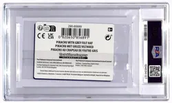 2023 Pokemon Black Star Promo Pikachu Van Gogh Grey Felt Hat PSA 10 - Image 2