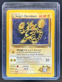 2000 Pokemon Gym Heroes Lt. Surge's Electabuzz #27/132 - Image 1