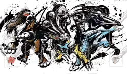 Pokemon Board Game Mat Three sacred Playmat Games Mousepad Play Mat of TCG CCG 5761066969254 - Image 1