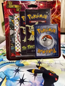 Pokemon TCG Lightning Set! 151, Paldean Fates, & Trick or Treat 4 booster bundle - Image 1
