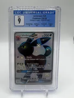 2019 Pokemon Umbreon GX Hidden Fates #SV69/SV94 CGC 9 - Image 1