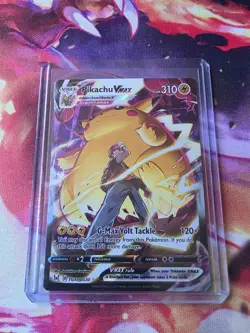 Pokemon Pikachu VMAX TG17/TG30 Full Art Trainer Gallery Lost Origin - Image 1