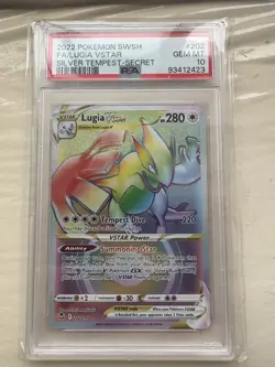 Pokemon TCG Lugia VSTAR Silver Tempest 202/195 Holo Secret Rare Psa 10 - Image 1