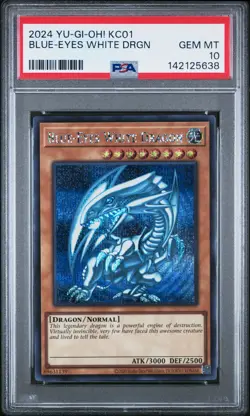 2024 YU-GI-OH! KC01-25TH ANV ULTIMATE KAIBA SET BLUE-EYES WHITE DRAGON PSA 10 - Image 1