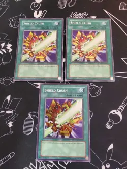 Yugioh - Shield Crush PP01-EN007 NM Unlimited Secret Rare x3 - Image 1
