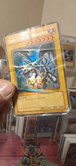 Yu-Gi-Oh! TCG Red-Eyes B. Dragon SDJ-001 Damaged Misprint Error Big Foil Shift - Image 3