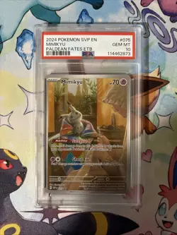Mimikyu 075 Pokemon Black Star Promo Paldean Fates - PSA 10 Gem Mint - Image 1