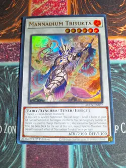 Yu-Gi-Oh! Mannadium Trisukta AGOV-EN037 Ultra Rare 1st Edition Near Mint - Image 1
