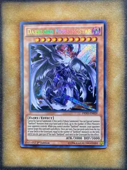 Yugioh Darklord Morningstar DESO-EN029 Secret Rare 1st Ed NM - Image 1