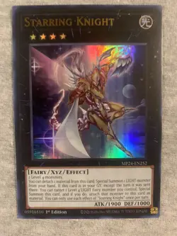 Yugioh x1 Starring Knight MP24-EN252 1st Ed Ultra Rare (Near Mint!) - Image 1