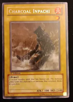 YuGiOh TCG - Charcoal Inpachi SOD-EN001 - 1st Edition Foil Rare LP! - Image 1