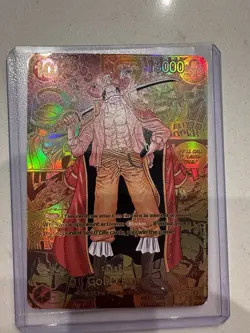 Bandai One Piece CCG Gol D. Roger OP09-118 Secret Rare Rush Holo Emperors Card - Image 1